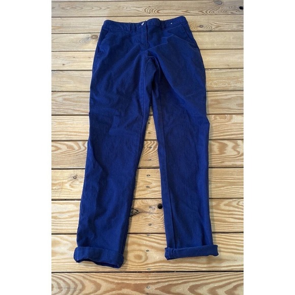 Joules Roll Cuff Chino Pants Size 4 Women’s Navy - Picture 1 of 9